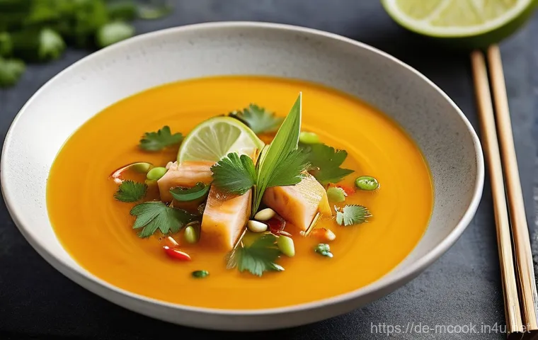 다문화 요리사와 제철 재료 활용법 - **Moroccan Butternut Squash and Chickpea Tagine**: A captivating eye-level shot of a traditional Mor...