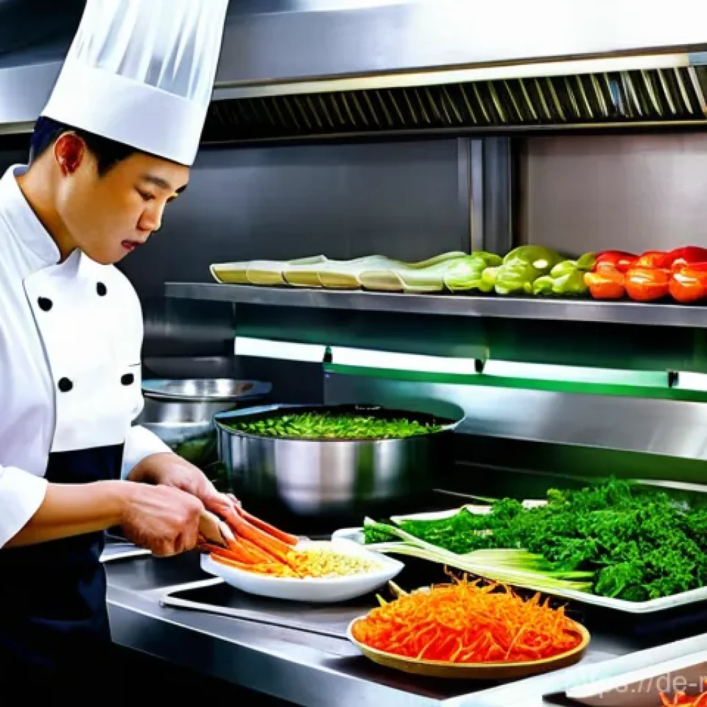 다문화 요리사 필기시험 기출 문제 - **Prompt 1: A "Taste of Asia" Culinary Masterpiece**
    A highly skilled chef, dressed in a pristin...